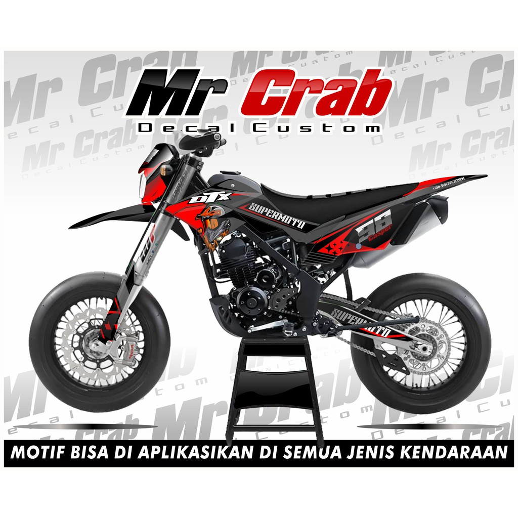 DECAL DTRACKER SUPERMOTO CANTIK