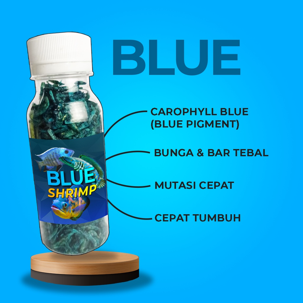 OURFISH - Shrimp Udang Kering Makanan Pelet Pakan Ikan Channa Maru Auranti Oscar Predator Full Carophyll