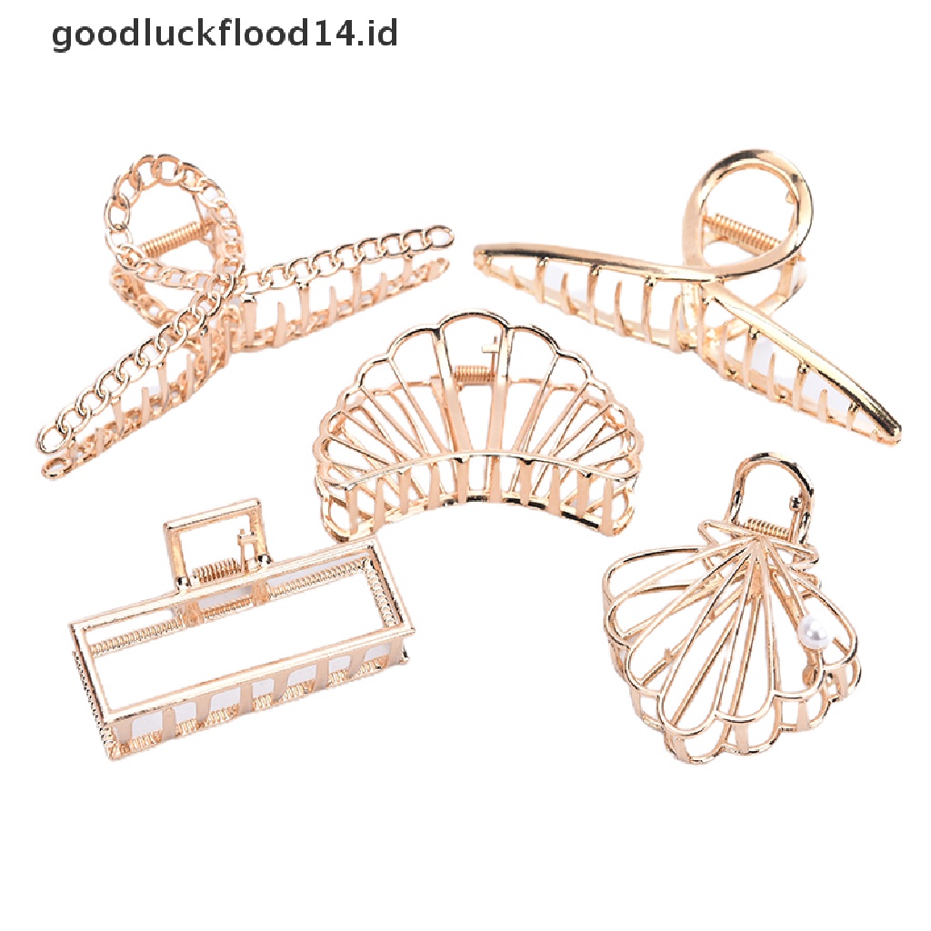 [OOID] Women Hair Claw Clip Hair Crab Clamp Hairgrip Metal Hairpin Hair Accessories ID