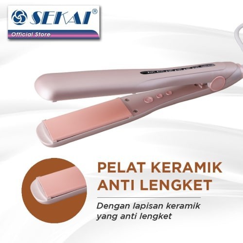 Sekai Catok Rambut Keramik HS 263 - Pink