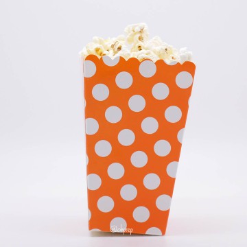 

Popcorn Box - Polkadot Orange