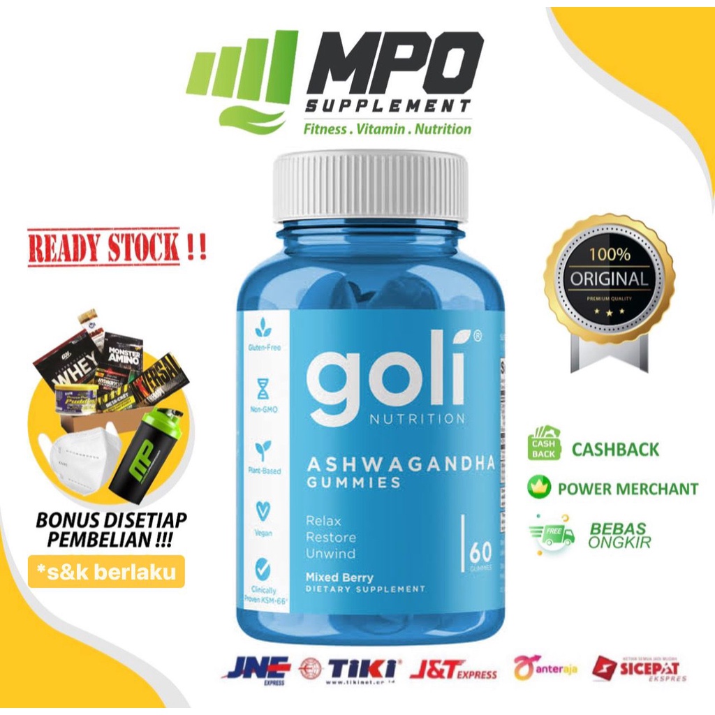 Goli Ashwagandha Gummies (60pieces) Goli Nutrition Ashwagandha Gummies Goli Ashwa Gummies (60pieces)