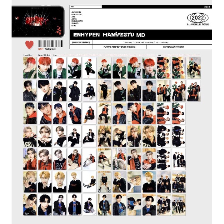 [ READY STOK ] ENHYPEN TC MANIFESTO Heeseung Jungwon Jay Sunoo