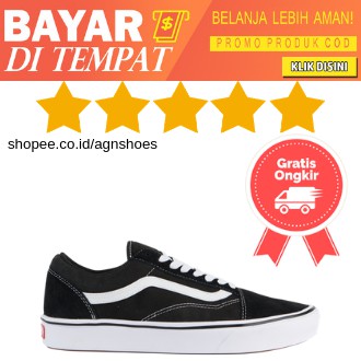 VANS OLD SKOOL BLACK/WHITE GARANSI PREMIUM Sepatu Vans Old Skool Classic Black White DT Oldskool