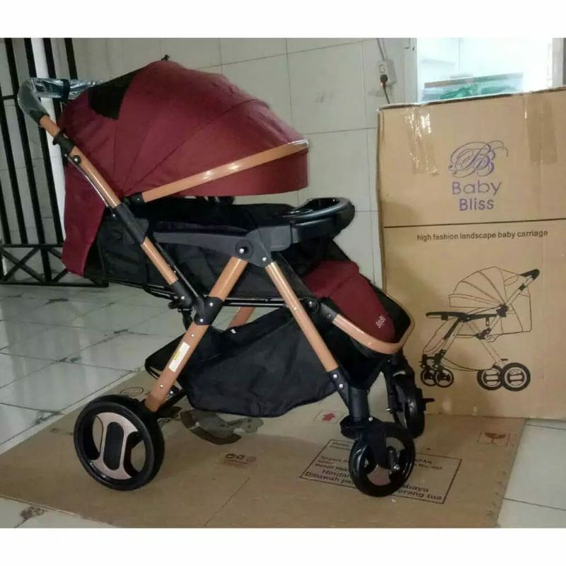 [TERMURAH CARGO JTR] Stroller Wonfuss 511 Baby Bliss 898 S Pliko Stream R Nevada 395 R Creative Most Space Baby SB 6211 6066-1 320 KADO Bayi Anak MURAH-BabyBliss 898-Red