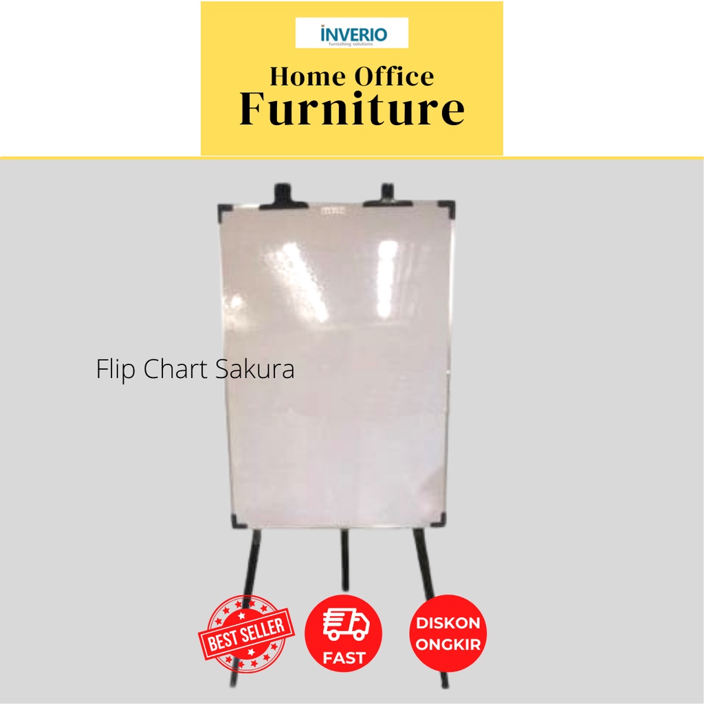 

White board tipe flipchart ukuran 90x60 / 70x100