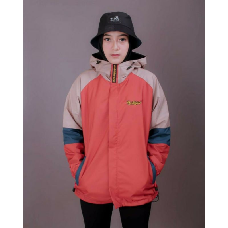 Jaket motor anti air waterproof wanita murah kekinian