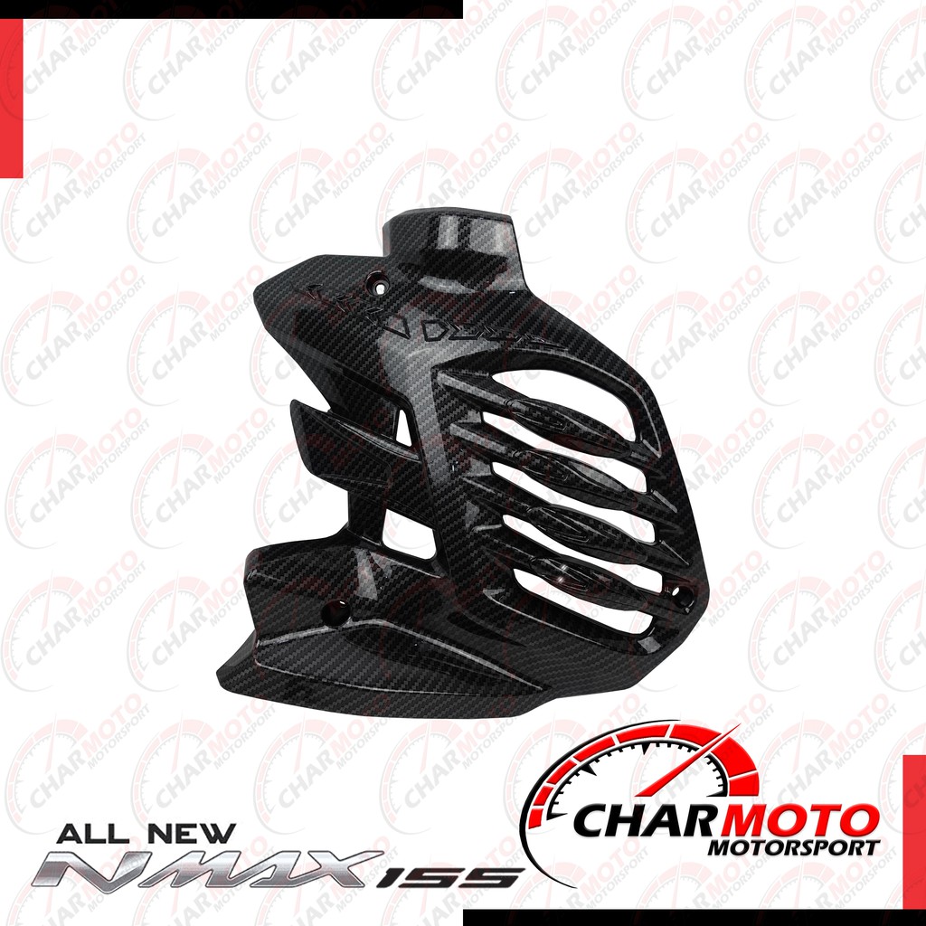 Tutup Radiator Karbon / Cover Radiator Yamaha NMAX 2020 Carbon Nemo- Charmoto