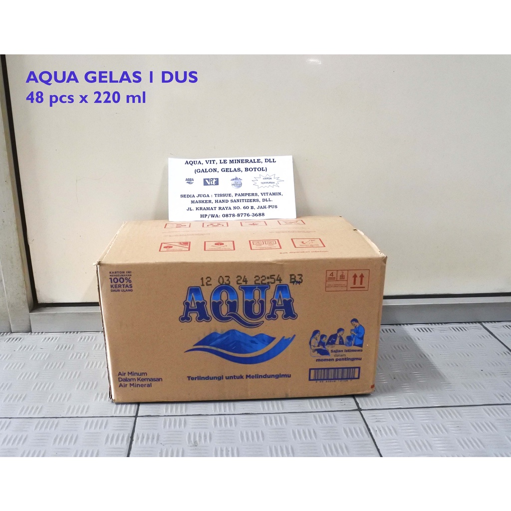 

Aqua Gelas Air Mineral 220ml Isi 48 Gelas