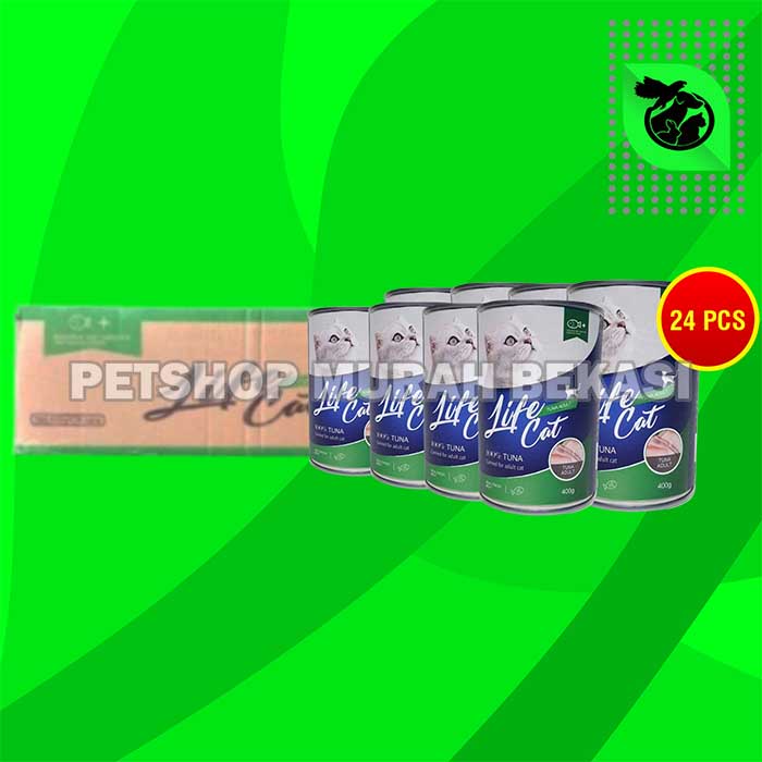 Makanan Basah Kucing Wet Food Kaleng Life Cat Grosir Dus 24 PCS 400GR