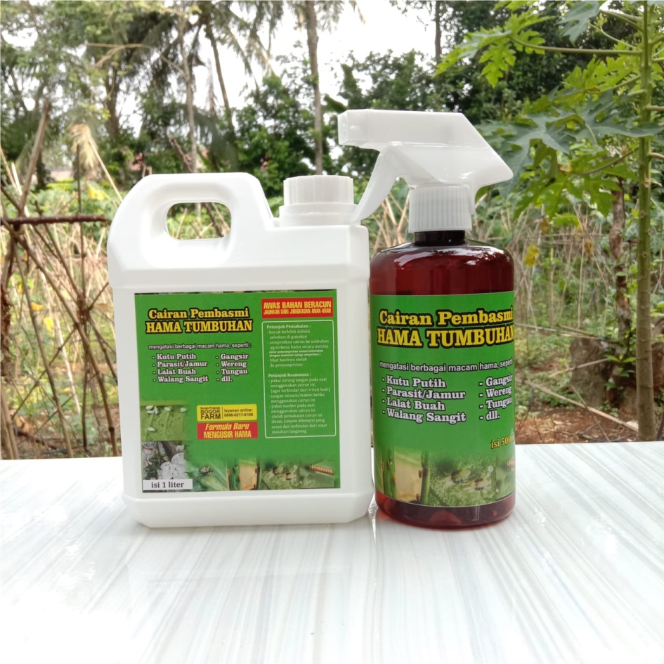 [bogorfarm] OBAT HAMA TANAMAN | JAMUR TANAMAN DAUN | HAMA DAUN | ULAT BULU | KAKI SERIBU | HAMA PUTIH 1liter FREE 500ml