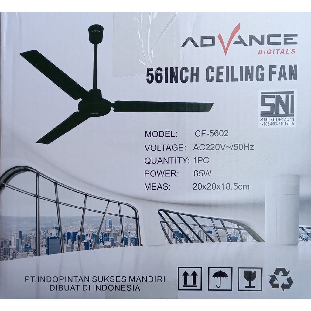 KIPAS ANGIN PLAFON BALING BESI 56 INCH ADVANCE CF-5602 CELING FAN 56 INCH