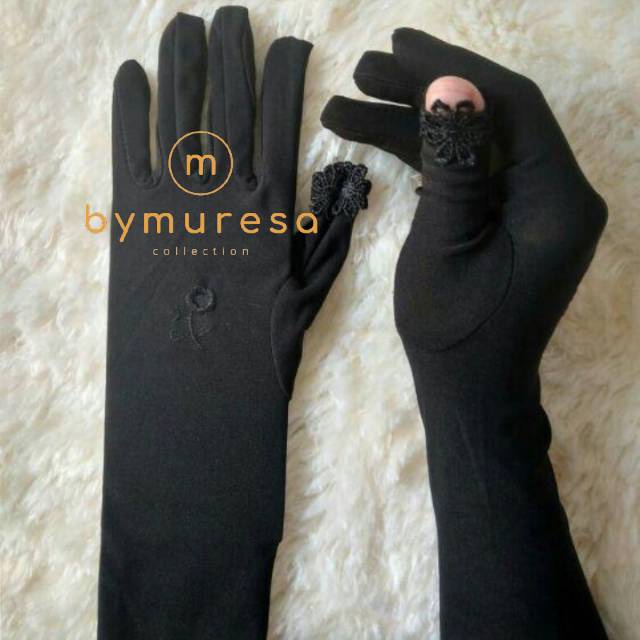 Bymuresa Kaos tangan Cantik/SARUNG TANGAN MASTUROH/MANSET MUSLIMAH/KAOS TANGAN LUBANG JEMPOL