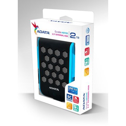 Adata HD720 2TB (Antishock & Waterproof) USB 3.0 BLUE