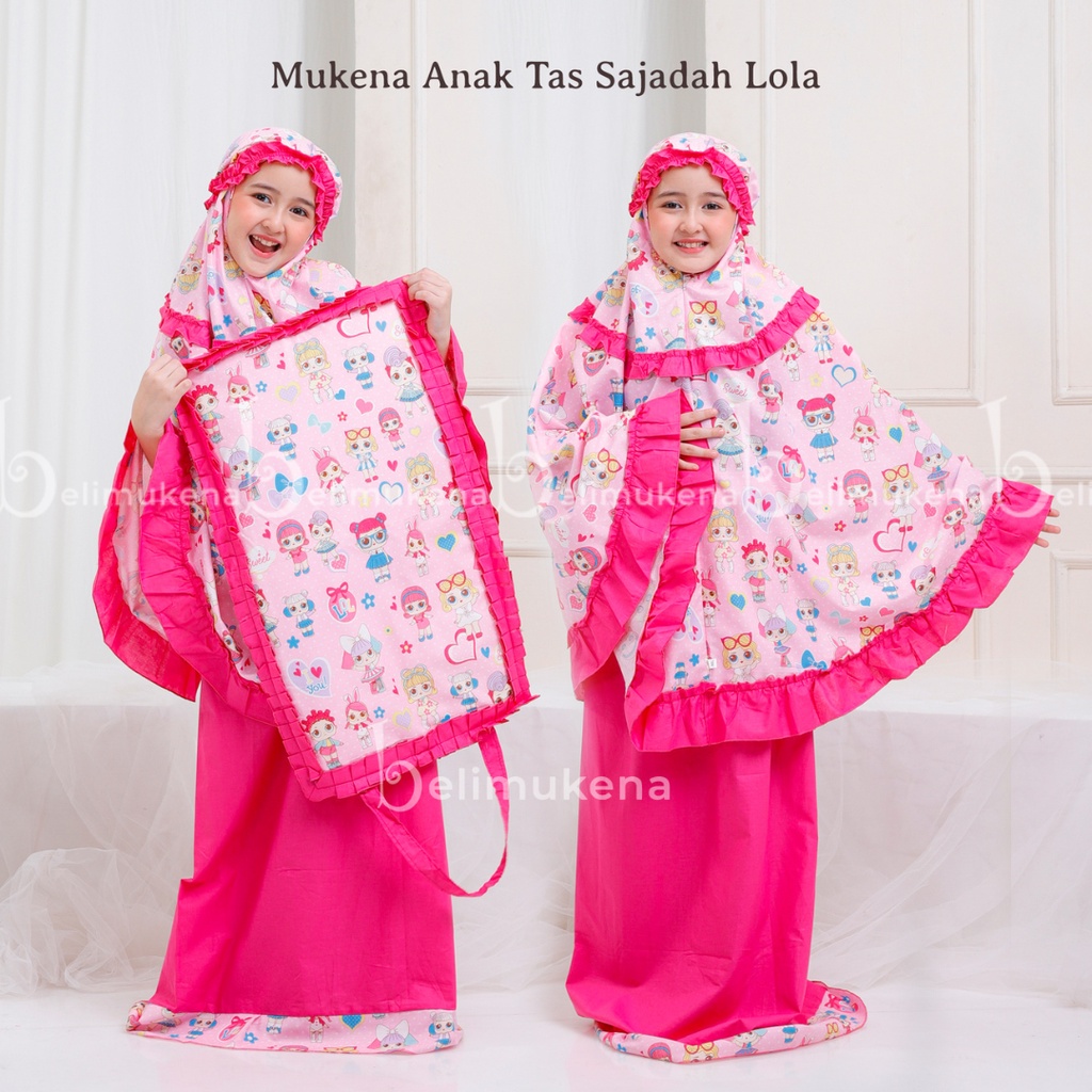 Mukena Anak Katun Lola Tas Sajadah