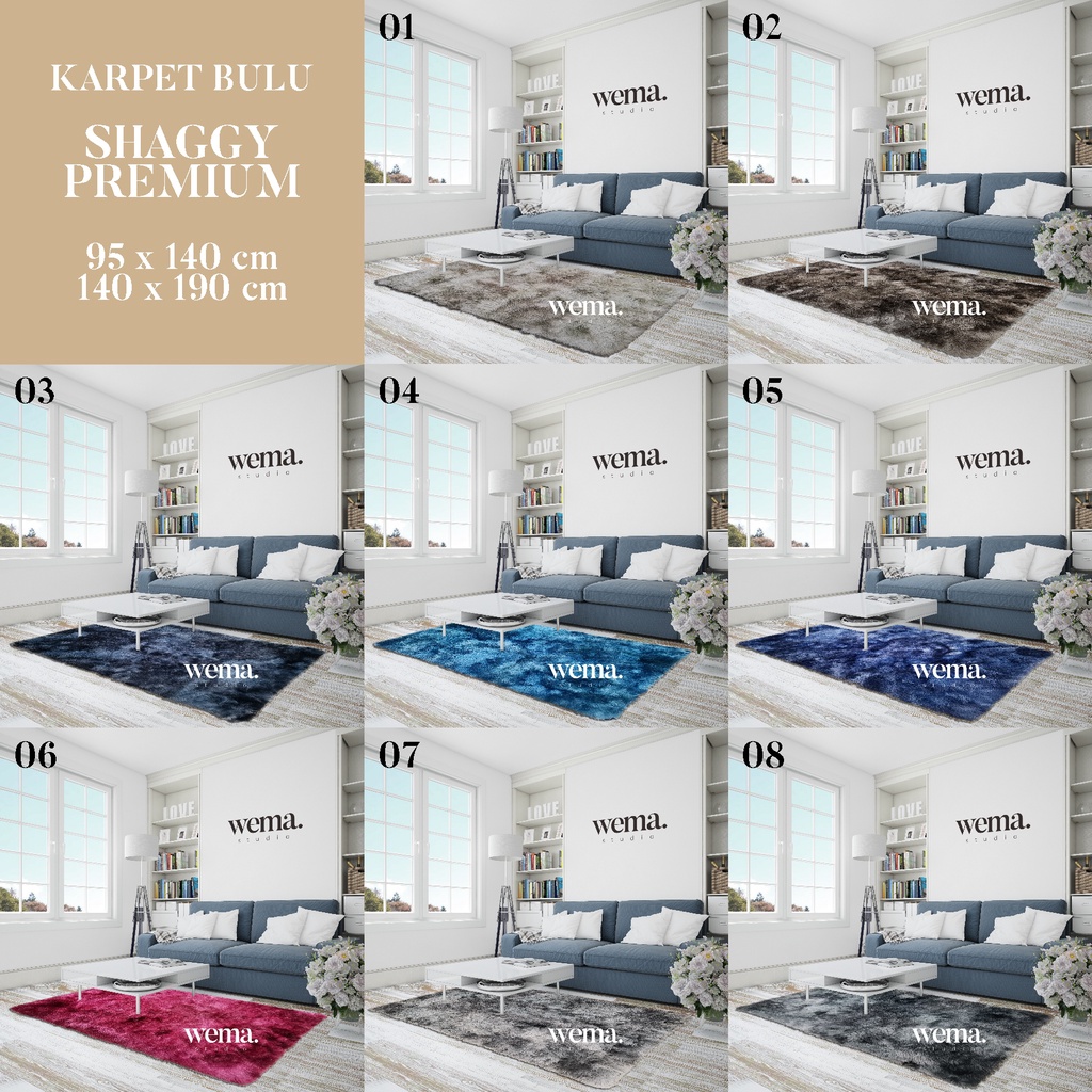 Karpet Bulu Shaggy Premium