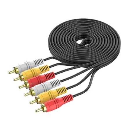 Cable av Rca 3 NB 3 meter m-m gold std for dvd amplifier - ofc audio video-s 3-3 3m male cable