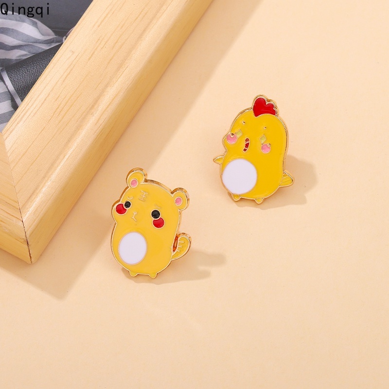 Bros Pin Enamel Desain Kartun Hewan Kecil Lucu Untuk Aksesoris Anak Unisex