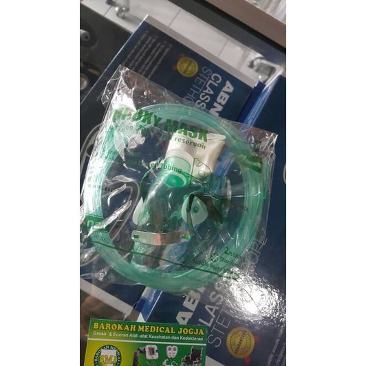 Masker Oksigen NRM Non Rebreathing Mask