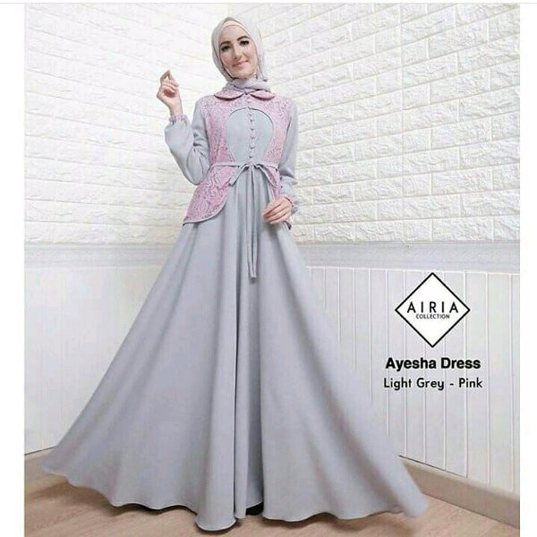 Baju muslim wanita ayesa dress