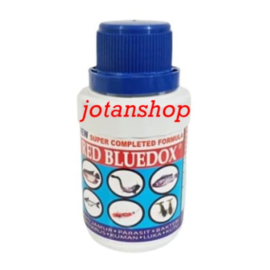 RED BLUEDOX 125ml Obat Ikan Anti Jamur Parasit Bakteri Kuman Dan Luka