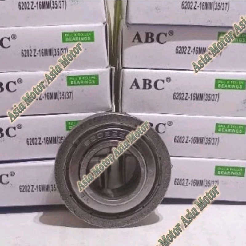bearing gerobak dorong Sorong pasir artco 6202 Z 16mm ABC laher roda troli dorong 6202