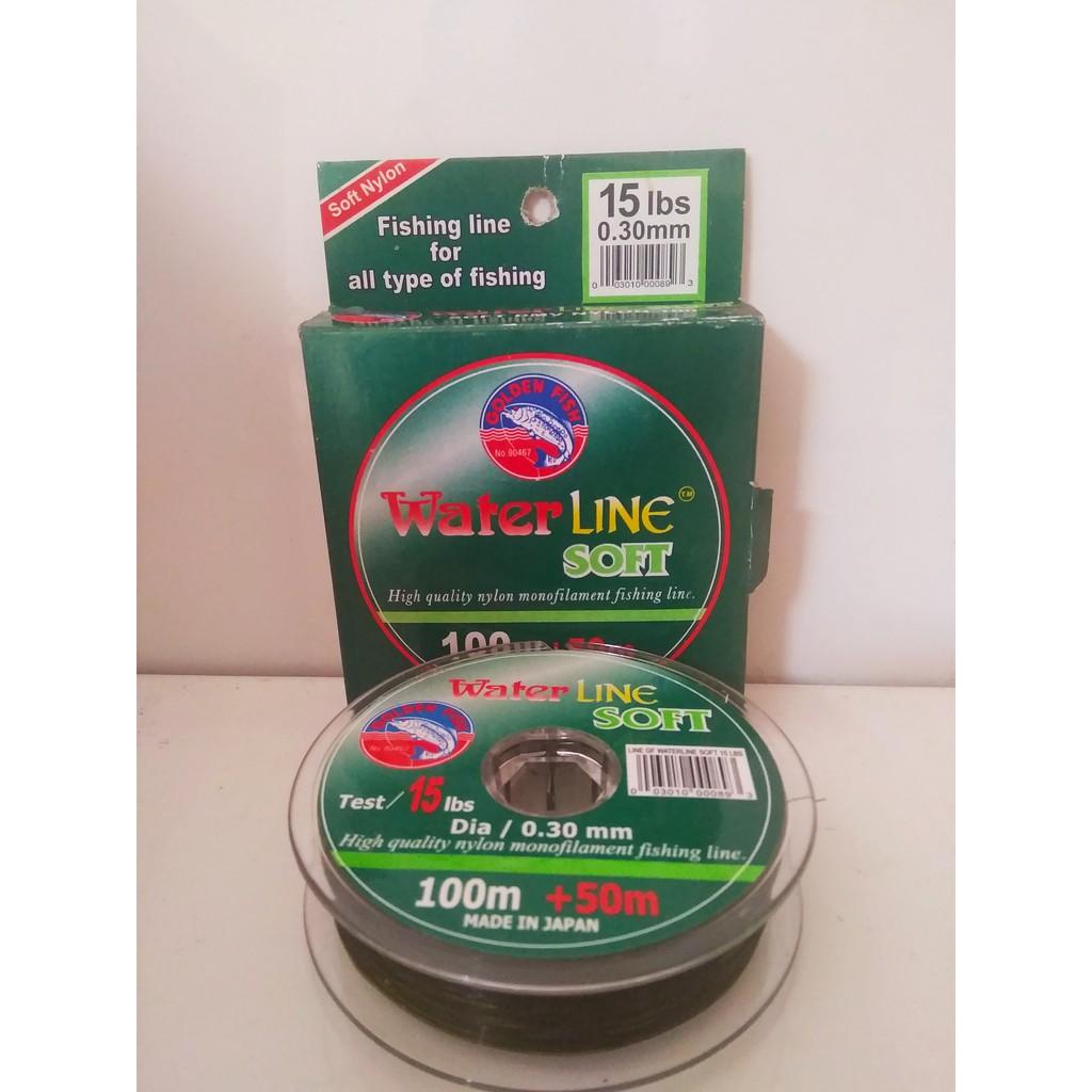 Senar Pancing Waterline Soft 150m Aksesoris memancing Senar Mancing