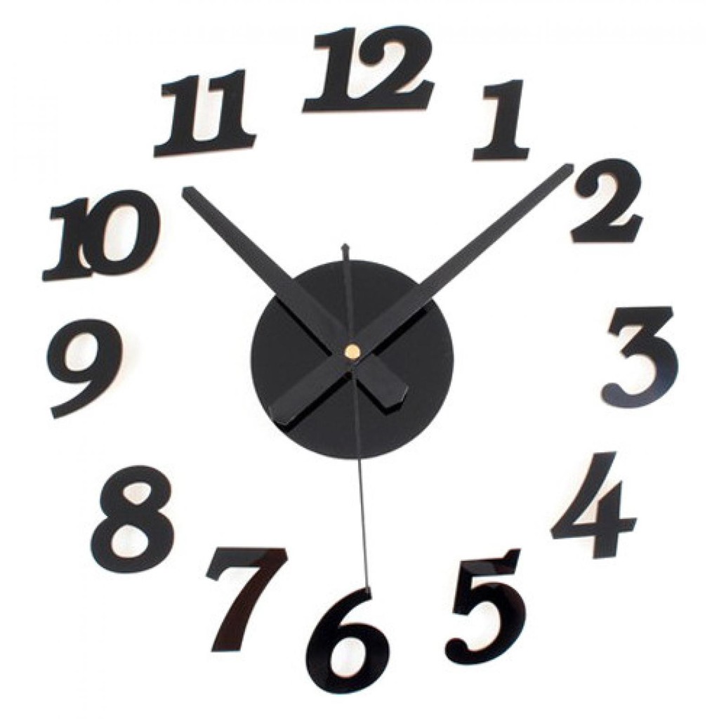 COD DEKORASI JAM DINDING JUMBO DIY GIANT WALL CLOCK BESAR CREATIVE DESIGN DIAMETER 30-50cm