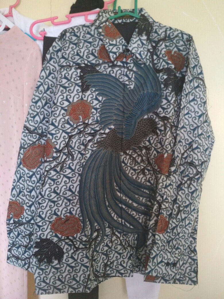 Uwer Merak Panjang Kemeja Batik Pria Full Furing Bahan Katun Cabut Primisima