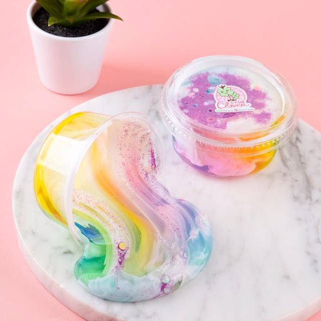 SLIME RAINBOW AVALANCHE 200ML CFORCLOVER / ava grosir reseller murah