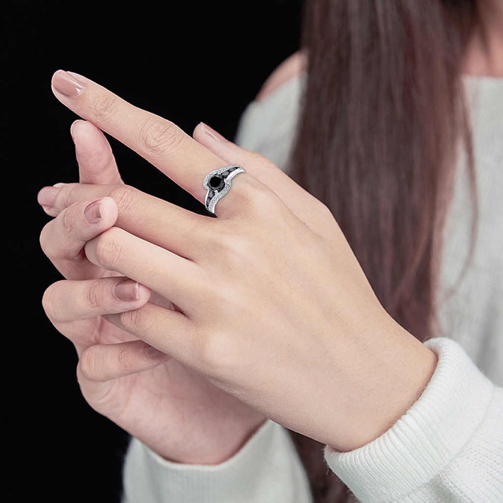 Hu Hu Hu Hu Hu Alat Bantu Pasang Kacamata♡ Cincin Bentuk Geometris Bahan Cubic Zirconia Warna Hitam Untuk Pernikahan