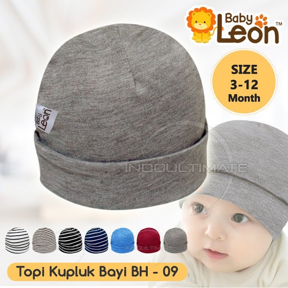 Baby Leon Topi Bayi Casual - Kupluk Bayi Newborn