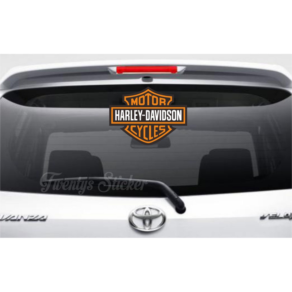 HARLEY DAVIDSON STIKER UNTUK KACA MOBIL BELAKANG