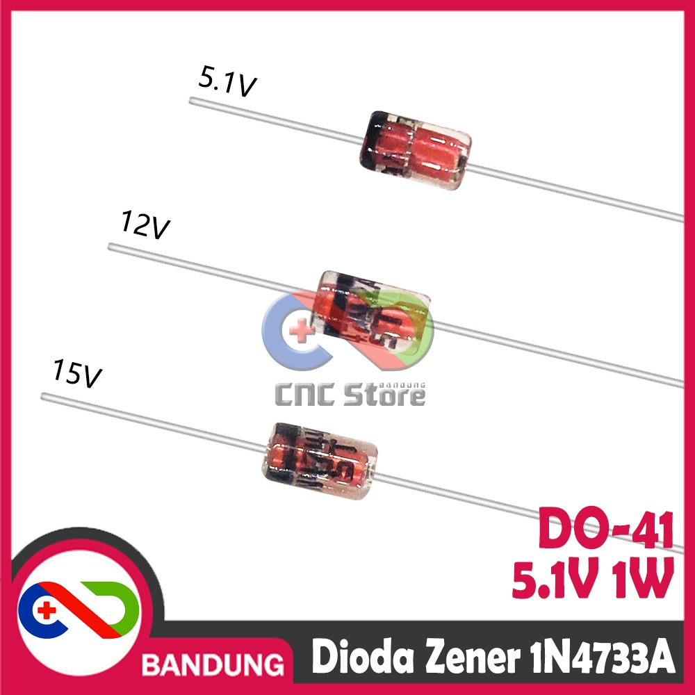 DIODA ZENER 1N4733A 1W VOLTAGE REGULATOR TUBE 5.1V DO-41