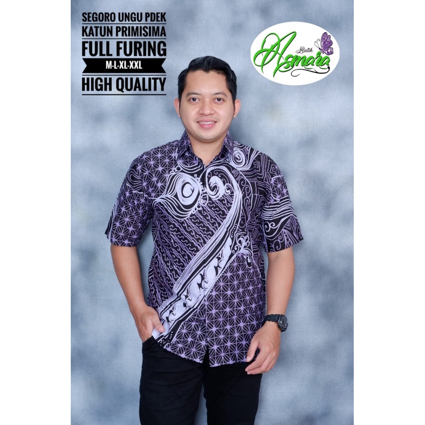 SEGORO UNGU Atasan Kemeja Batik Pria Lapis Furing PREMIUM Lengan Panjang Pendek Batik Solo LILAC SUKET SEGORO perwira mahesa jayanegara proboseto kuning rajasakti ASMARA aljaya kencono ungu dewawangsa sedjiwo permata biru peksi seling arieswara gurdo ijo