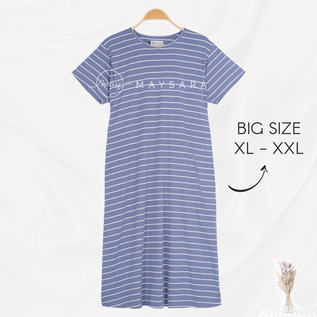 Hafsa XL XXL Jumbo Baju Menyusui Big size Homedress Bukaan Samping