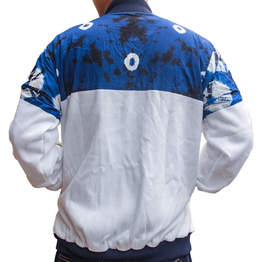 Jaket Batik Urban of Indonesia Blue Tie Dye Celup
