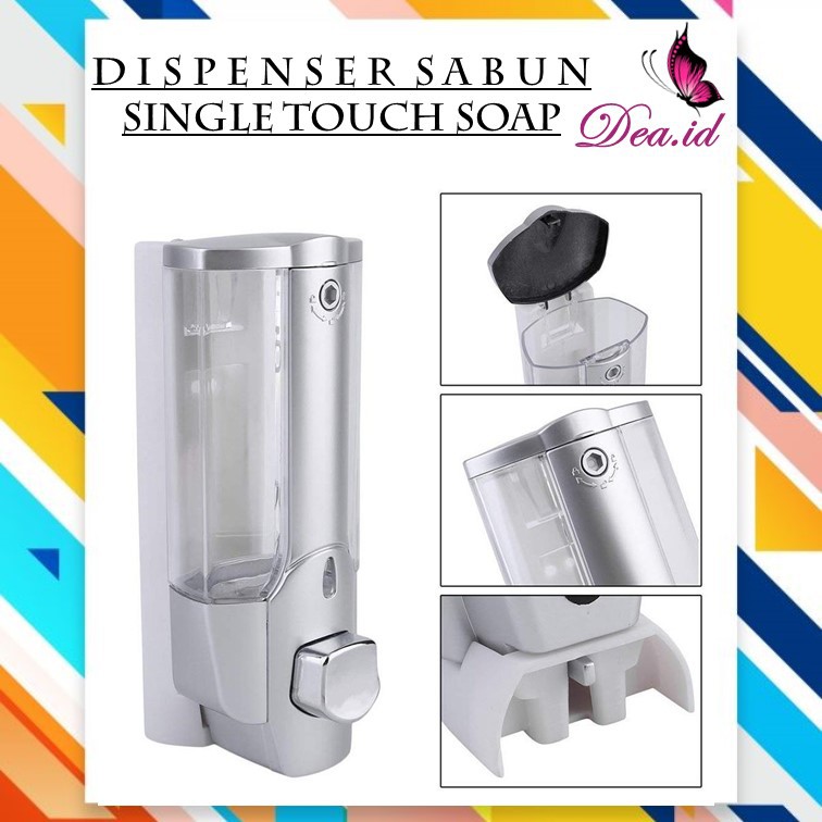 [DEASTORE] DISPENSER SABUN CAIR - SINGLE TOUCH SOAP - TIPE KEY LOCK 350 ML