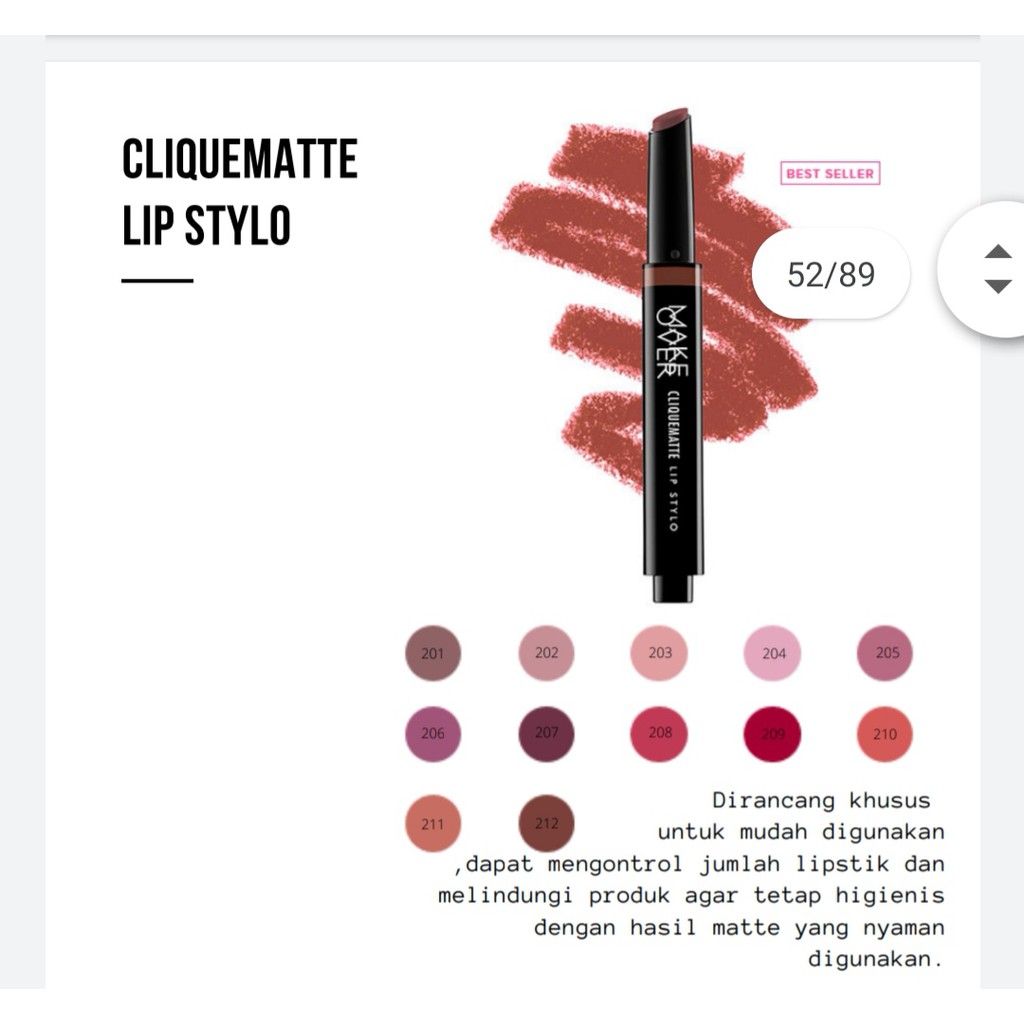 Make Over CLIQUEMATTE LIP STYLO