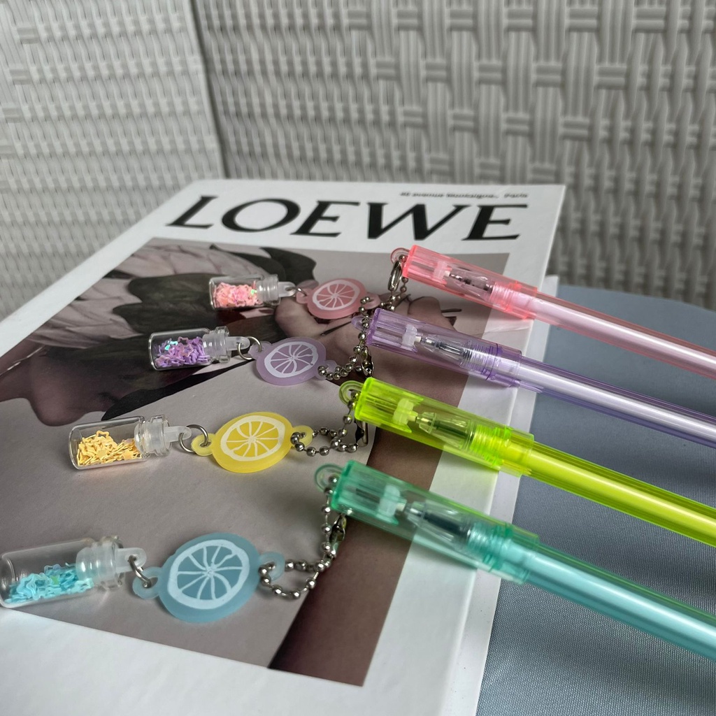 

PULPEN GANTUNGAN LEMON BUAH PENA PEN GEL TINTA MURAH READY GROSIR COD