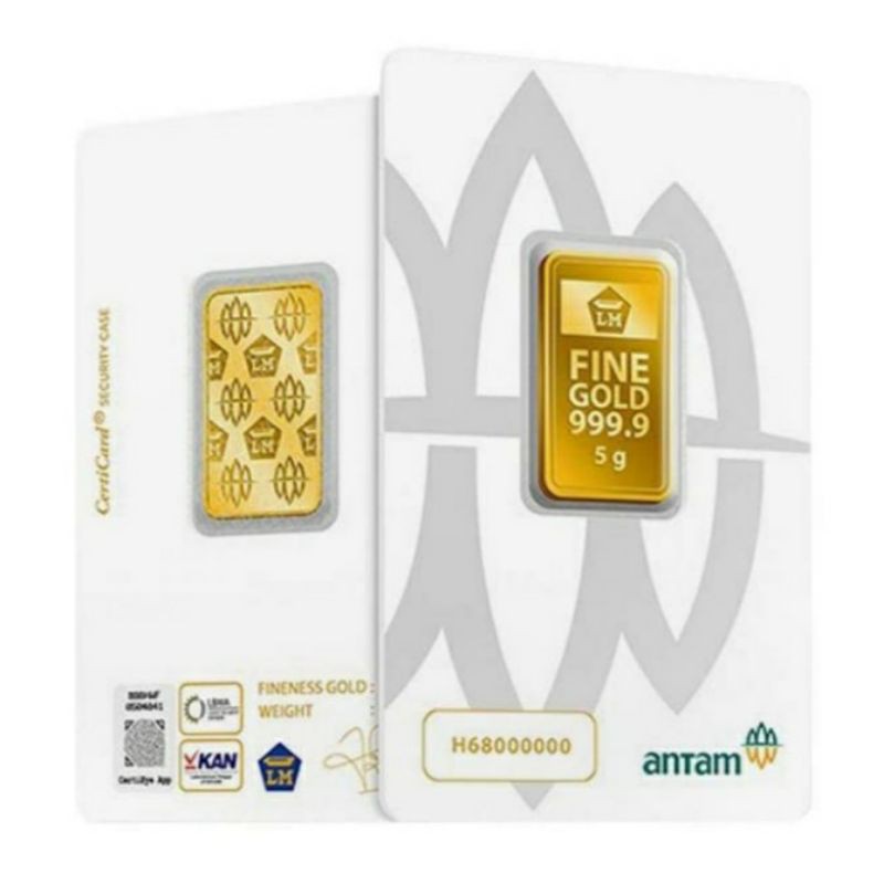 EMAS ANTAM 5 GRAM KEMASAN PRESS Tahun 2020