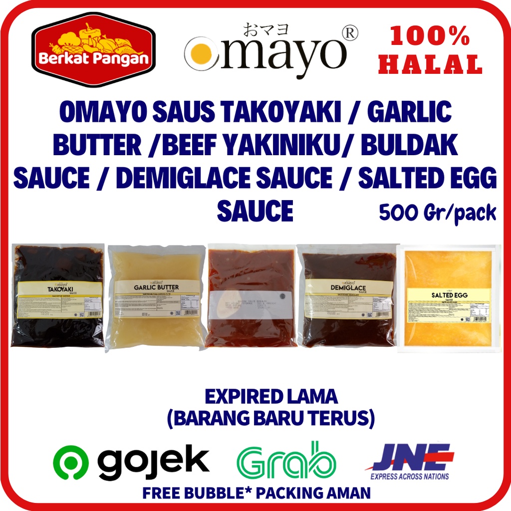 Omayo Takoyaki Sauce / Garlic Butter / Beef Yakiniku / Buldak Sauce (Saus Ayam Ala Korea) / Demiglace Sauce (Steak)