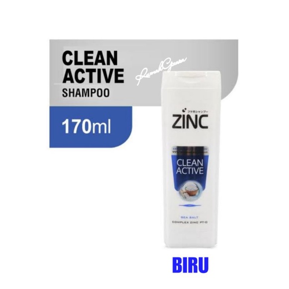 ZINC SHAMPOO  THEATMENT 170 ML KEMASAN BOTOL SEDANG ZINC 170ML 170ML-ZINC CLN ACTIVE BIRU