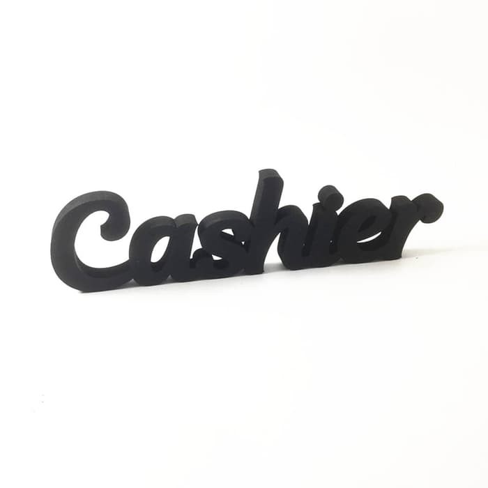 Table Sign Letter | Cashier | 25 cm