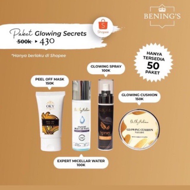 Paket Glowing Secret /by Dr. Oky pratama / Benings Clinik