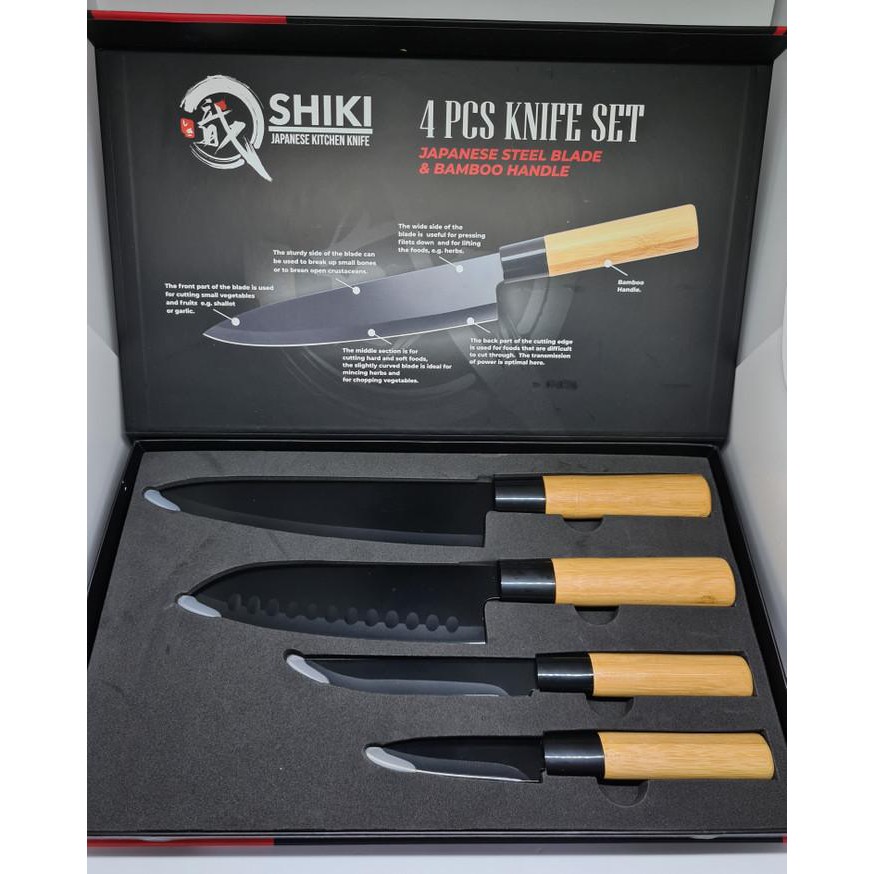 Pisau Jepang Set - Shiki - Japanese Steel