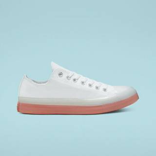 white converse pink sole