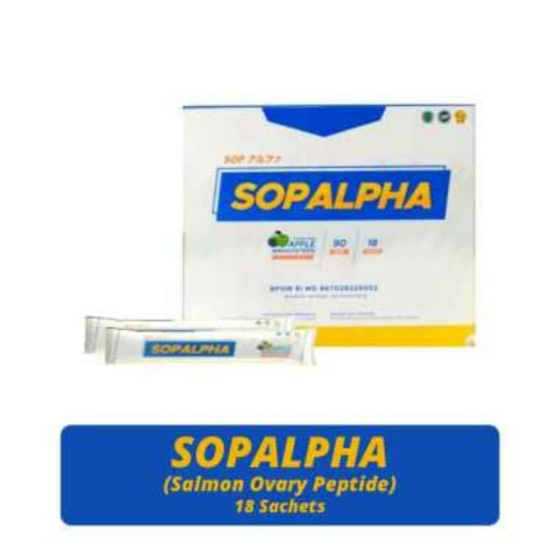 SOPALPHA BIOBOOST SOP ALPHA 1 BOX ISI 18 SACHET ORIGINAL MINUMAN KESEHATAN