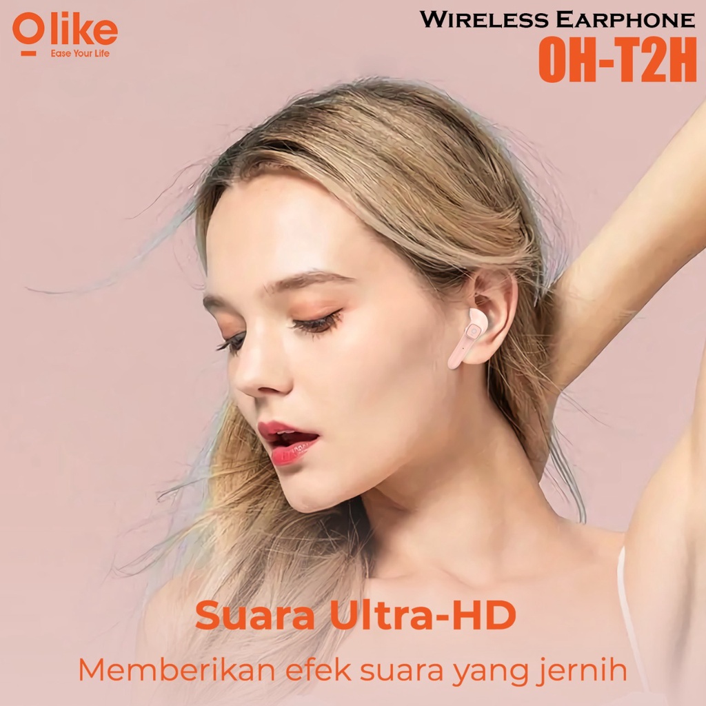 Olike Hero-T TWS OH-T2H Headset Bluetooth 5.1 Earphone Ultra HD Audio Handsfree EARBUDS Garansi Resmi 1 Tahun OHT2H