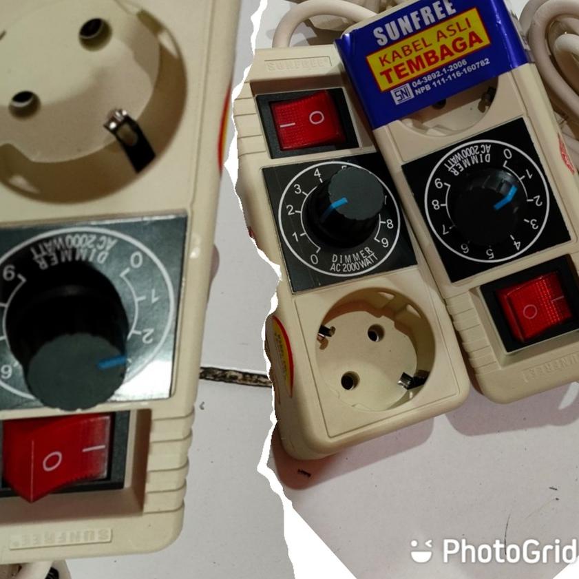 STOP 1 LOBANG DIMMER 2000w STOPKONTAK PENGATUR KECEPATAN GRINDA BOR DINAMO SOKET DIMMER SERBAGUNA